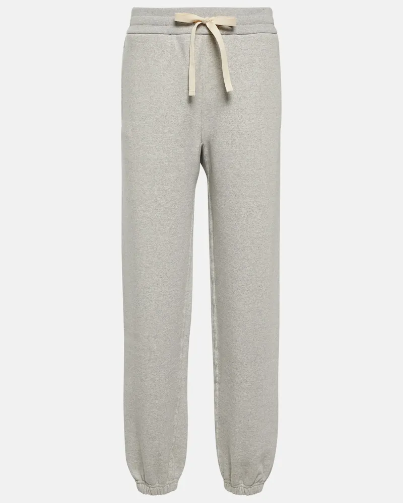 Jil Sander Pantaloni sportivi in jersey di cotone Grigio