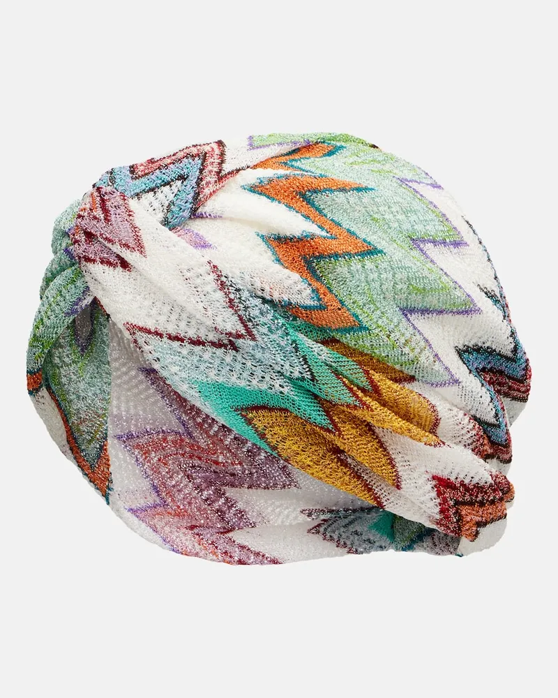 Missoni Fascia per capelli in lamÃ© a zig zag Multicolore