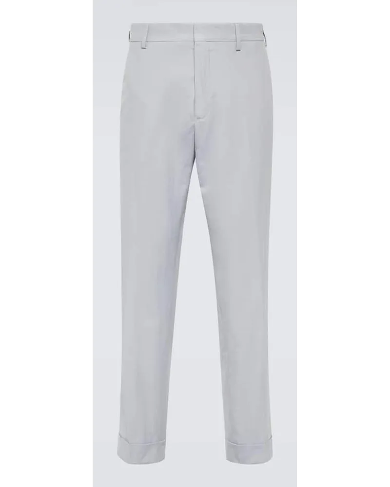 Dries van Noten Pantaloni chino Philip in cotone Blu