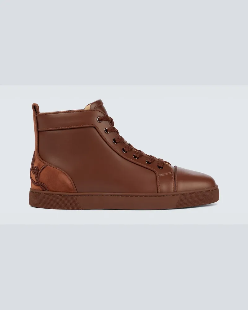 Christian Louboutin Sneakers Fun Louis in pelle Marrone