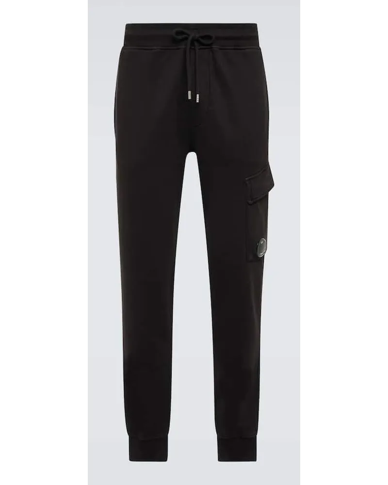 C.P. Company Pantaloni sportivi cargo Lens in pile Nero