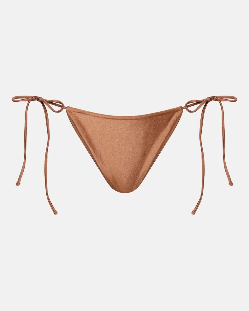 JADE SWIM Slip bikini Lana Marrone