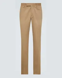 LARDINI Pantaloni chino in cotone Beige