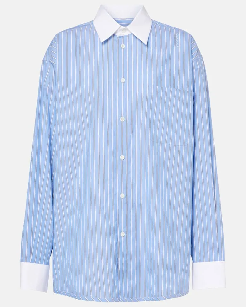 Marni Camicia in cotone a righe Blu