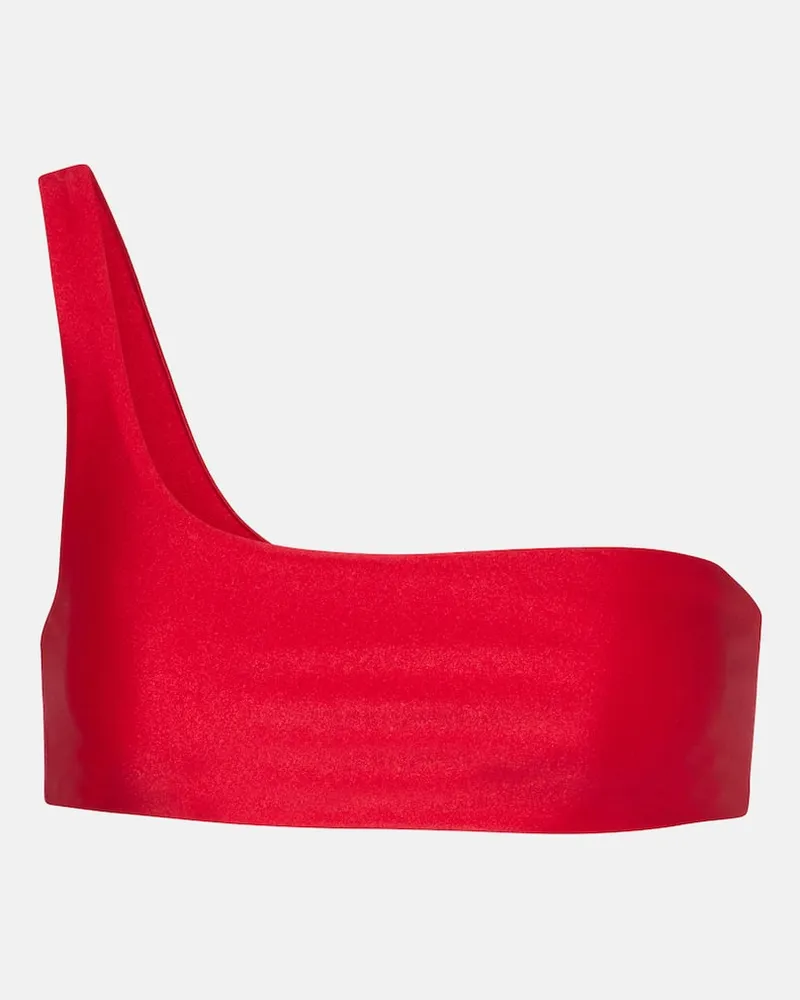 JADE SWIM Top bikini monospalla Eliza Rosso