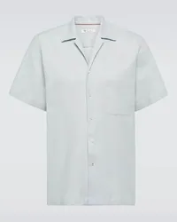 Loro Piana Camicia Tindaro in cotone Blu