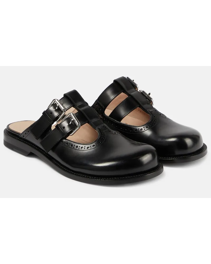 Loewe Slippers Campo in pelle Nero