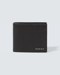 Gucci Portafoglio in pelle con logo Nero