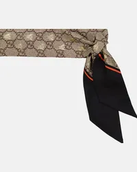 Gucci Foulard in jacquard GG di seta Multicolore