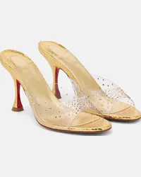 Christian Louboutin Mules Degramule 85 con decorazioni Oro