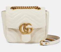 Gucci Borsa a tracolla GG Marmont Mini in pelle Bianco