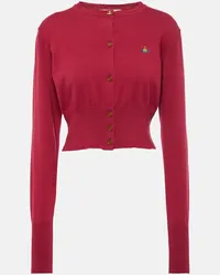 Vivienne Westwood Cardigan Bea in cotone e cashmere Rosso