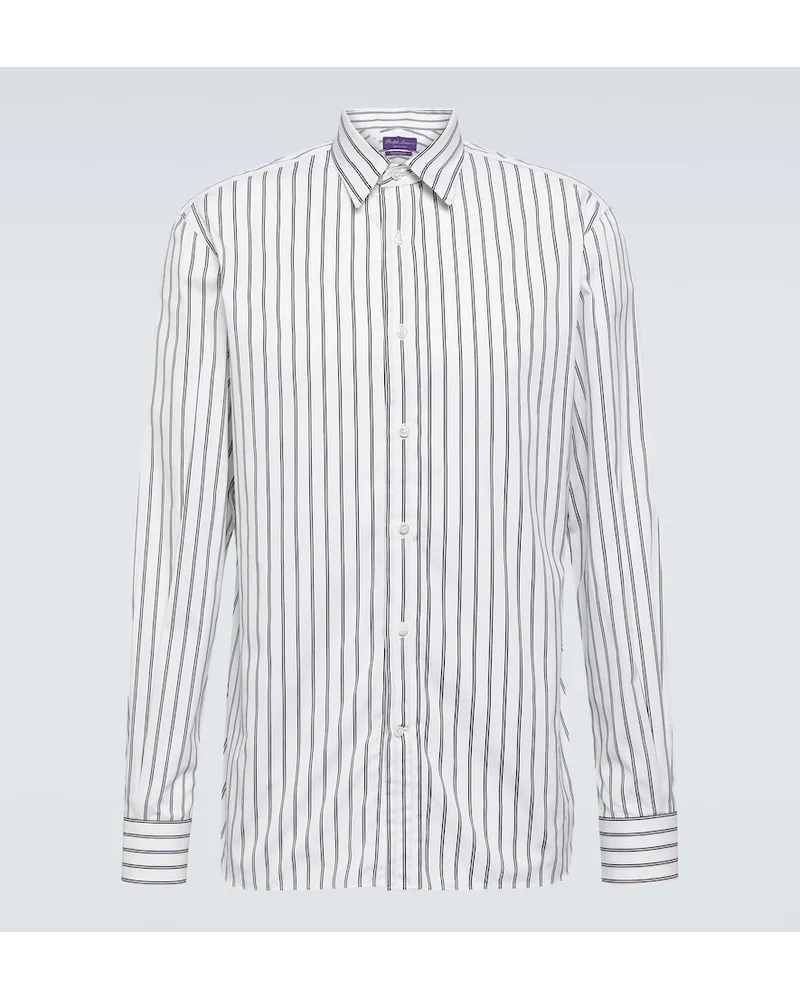 Ralph Lauren Camicia in cotone a righe Bianco