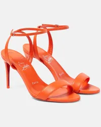 Christian Louboutin Sandali Loubigirl 85 in pelle Arancione