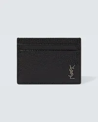 Saint Laurent Portacarte in pelle Nero