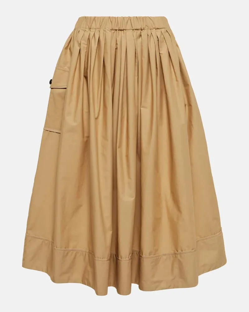 Co Gonna midi in cotone Marrone