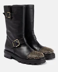 Jimmy Choo Stivali Biker II in pelle Nero