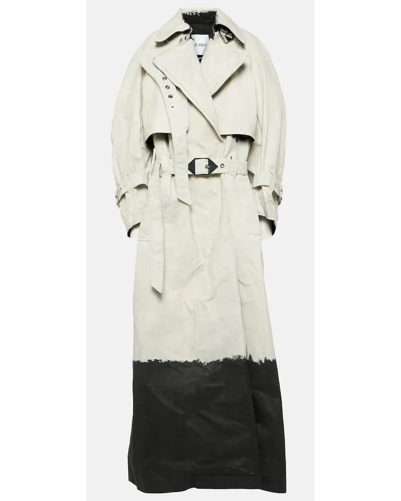 ATTICO Trench di jeans Bianco