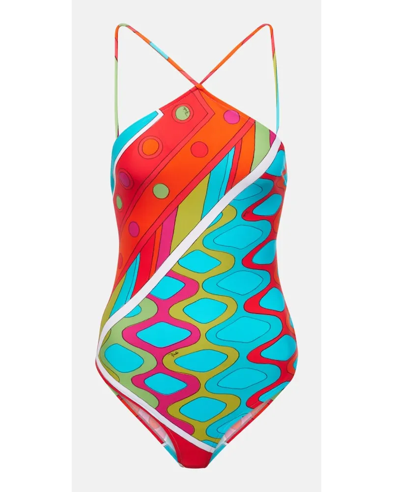 Emilio Pucci Costume intero Vivara con stampa Multicolore