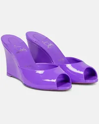 Christian Louboutin Sandali Me Dolly Zeppa in vernice Viola