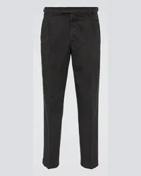 BARENA Pantaloni chino in misto cotone Nero