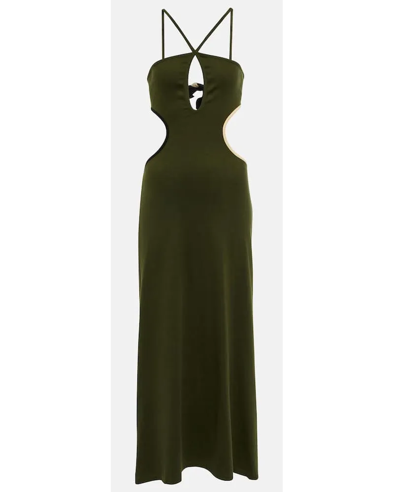 Johanna Ortiz Abito lungo con cut-out Verde