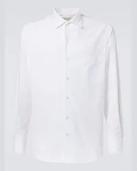 Loro Piana Camicia Oxford Andre in cotone Bianco