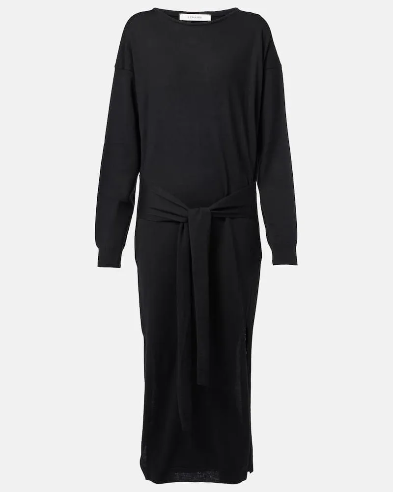 Christophe Lemaire Abito in maglia con cintura Nero