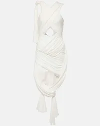 J.W.Anderson Abito midi in misto cotone Bianco