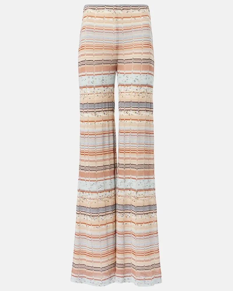 Missoni Pantaloni a gamba larga Wave Multicolore