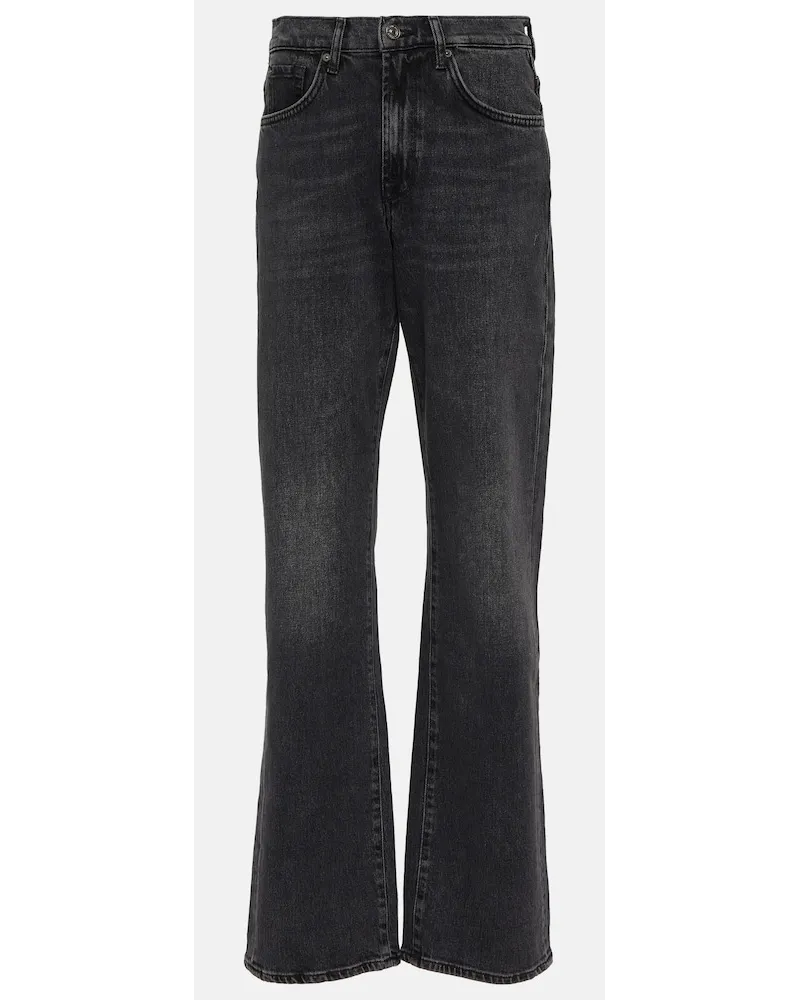 7 for all mankind Jeans regular Tess a vita alta Nero