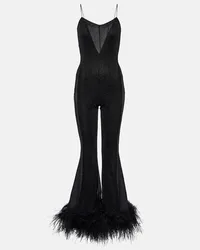 Oséree Oséree Jumpsuit Lumière Plumage Nero