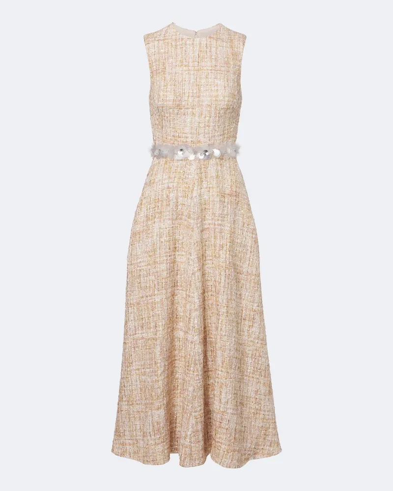 Safiyaa Abito midi Maisie in tweed Rosa