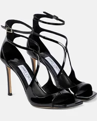 Jimmy Choo Sandali Azia 95 in vernice Nero