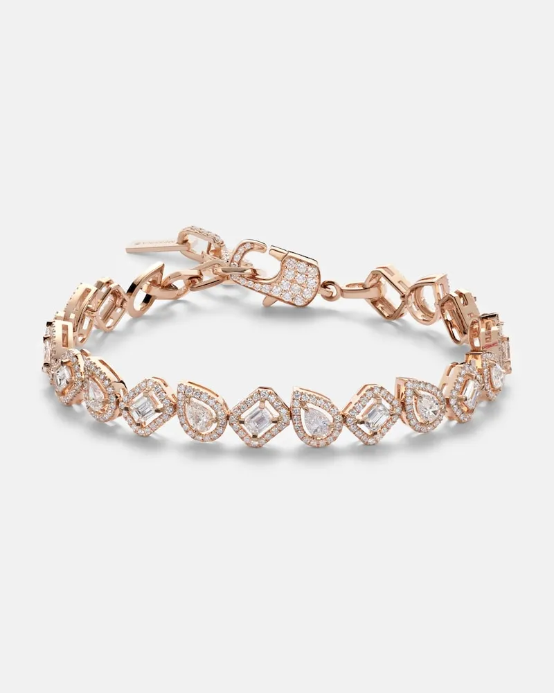 Messika Bracciale My Twin in oro rosa 18kt con diamanti Oro