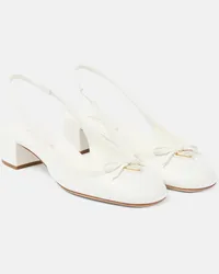 Prada Pumps slingback 35 in pelle Bianco