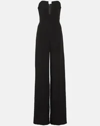 David Koma Jumpsuit a gamba larga senza spalline Nero