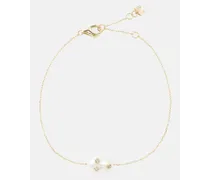 Bracciale in oro 14kt con perla barocca e diamanti