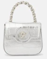 Versace Borsa La Medusa Mini in pelle Argento