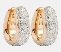 Orecchini Iconica Bold in oro rosa 18kt con diamanti