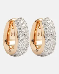 Pomellato Orecchini Iconica Bold in oro rosa 18kt con diamanti Oro