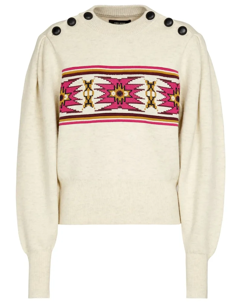 Isabel Marant Pullover Erwina in jacquard Neutro