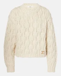 Chloé Chloé Pullover in lana, seta e cashmere Bianco