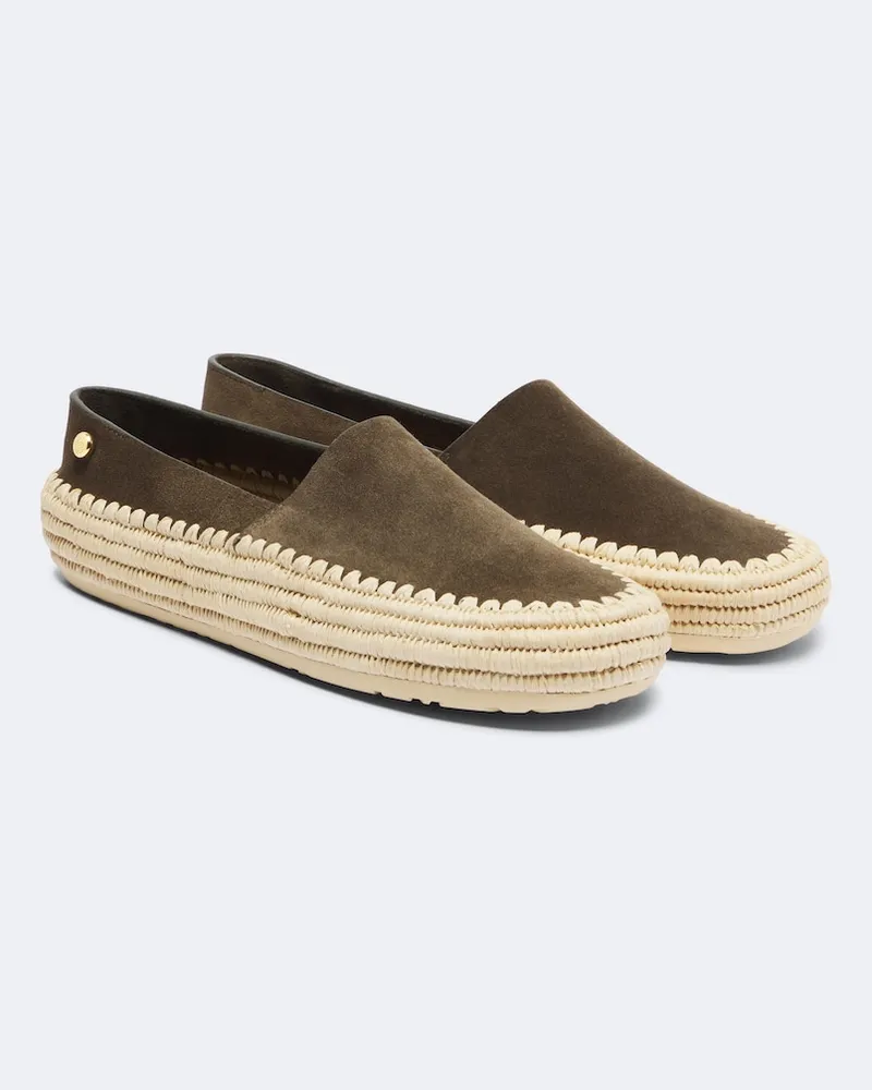 Loewe Paula's Ibiza – Espadrillas Rio in suede Marrone