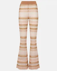 Missoni Pantaloni a gamba larga a zig-zag Neutro