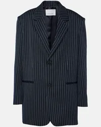 FRANKIE Shop Blazer gessato Aiden in twill Blu