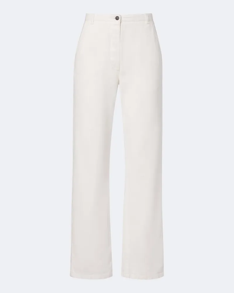 The Row Jeans a gamba larga Berit Bianco