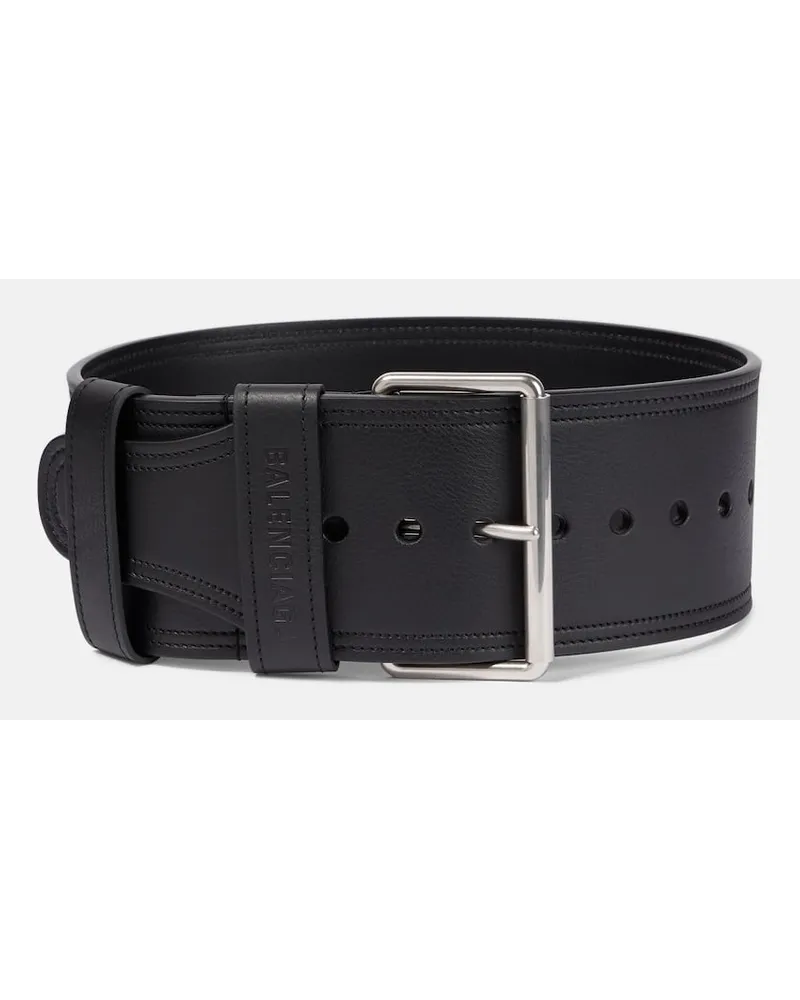 Balenciaga Cintura Force in pelle Nero