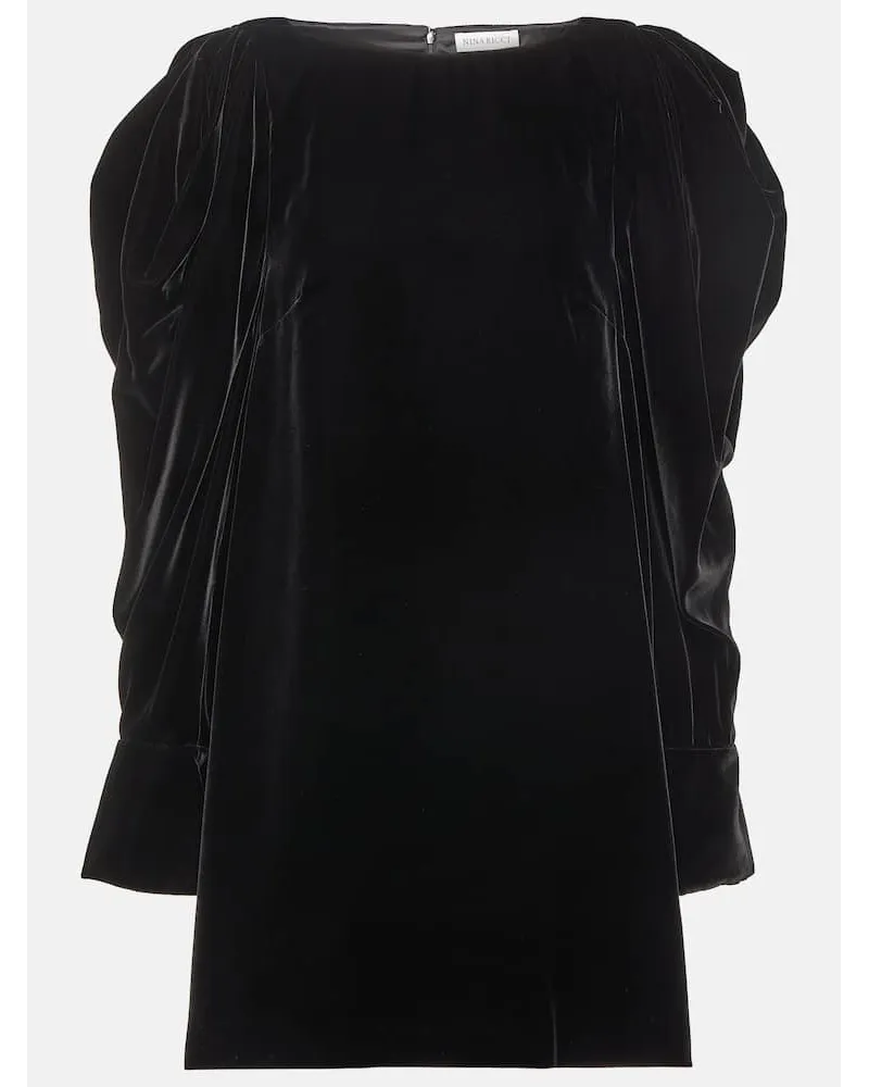 Nina Ricci Miniabito in velluto Nero