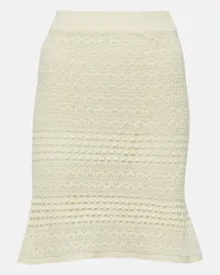 Tom Ford Minigonna in crochet Bianco